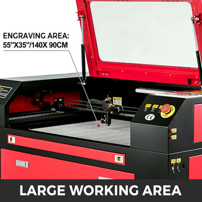 130W 55" x 35" CO2 Laser Cutter